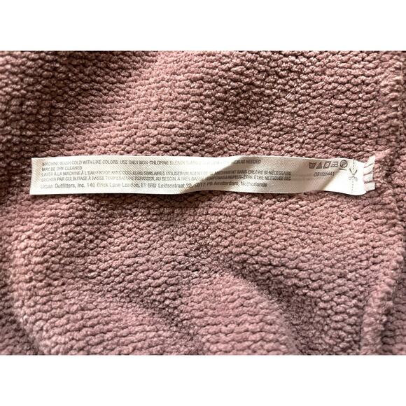 Free People FP Beach Happy Pullover Mauve Dusty Rose Sweater M Chenille Cozy - Picture 14 of 15